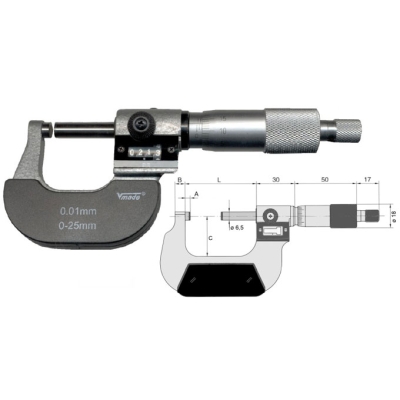 Микрометры Vogel гладкие со счетчиком
